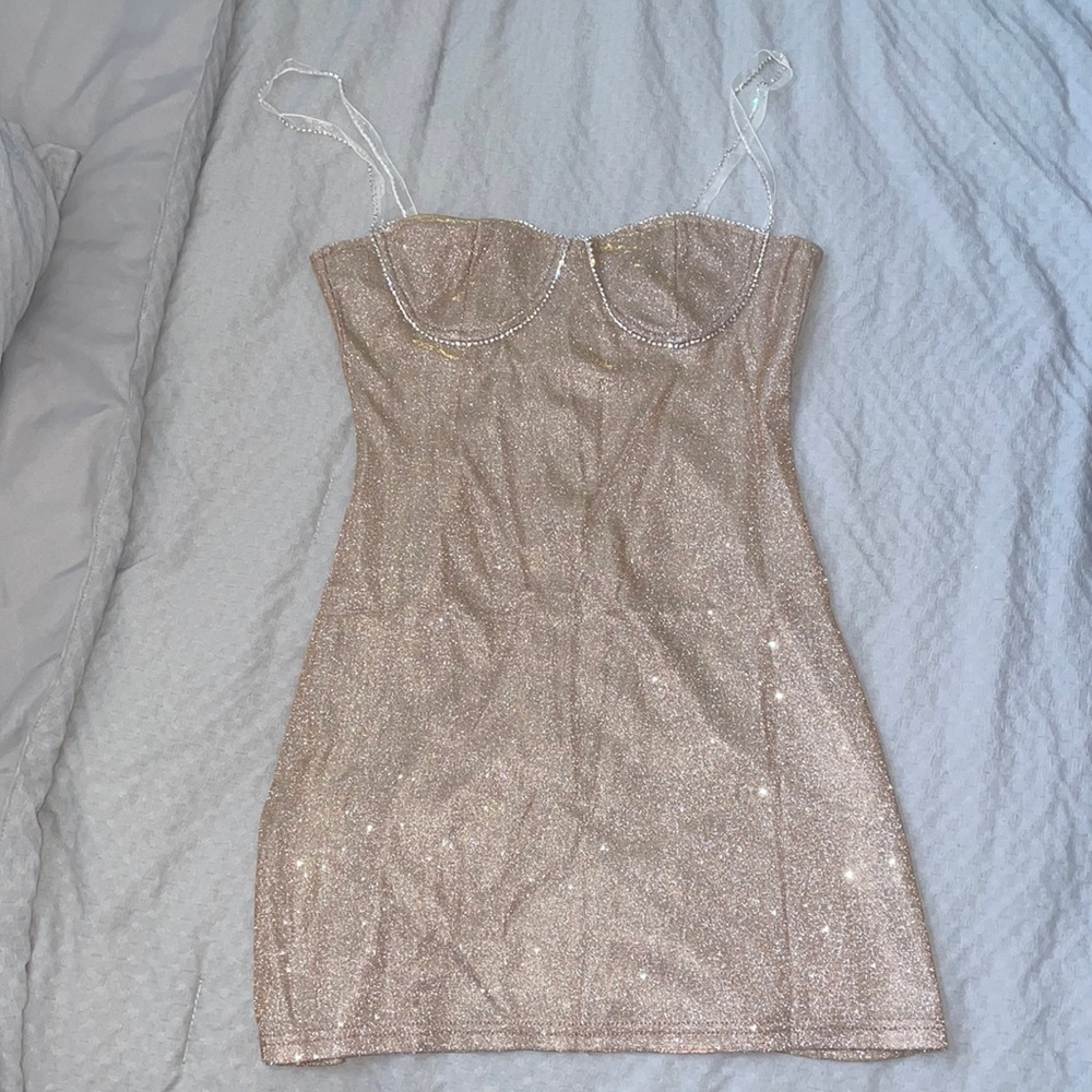 Crystal and reflective dress